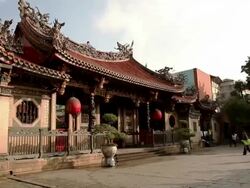 Longshan temple Stock Footage