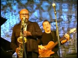 Jazz saxophonist James Moody performing, Great Britain Stock Footage
