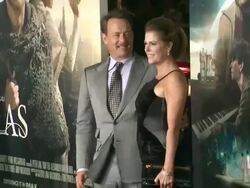 Tom Hanks, Rita Wilson at Cloud Atlas Los Angeles Premiere on 10/24/2012 in Hollywood, CA.(Footage by WireImage Video/Getty Images Entertainment Video) Stock Footage