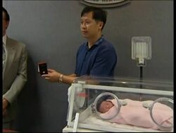HONG KONG: FIRST BABY BORN UNDER CHINESE RULE IS DELIVERED News Clip