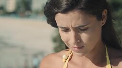 Pensive woman Stock Footage