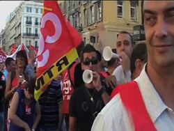 Protests in cities across country over retirement age rise News Clip