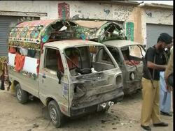 Pakistan -  Deadly army HQ assault  in Rawalpindi / Blast in garrison city  of Rawalpindi / 12 Dead in suicide bomb, including anti-Taliban mayor, in Adezai / 35 killed in an attack on a mosque close to army headquarters in Rawalpindi / Blast wounds 19 in Karachi  / Explosion outside court building kills 6 in Peshawar / Bomb explodes at busy junction, at least 24 killed, in Charsadda / Militants launch attack on an intelligence office, killing 12 people / Students protest against alleged  'US in Instructional Video