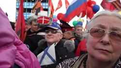 CLEAN : Putin fetes Crimea takeover in front of huge crowd News Clip