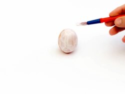 Timelapse - Painting an Easter egg Stock Footage