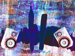 City Music Stock Footage