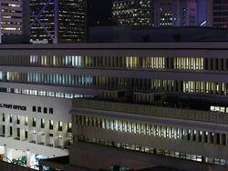 Central Post Office in Central District Stock Footage