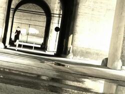 Male Runner in Tunnel Grunge Stock Footage