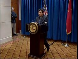 US Attorney General comment on human rights in China News Clip