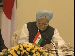 Joint news conference by Prime Ministers Singh and Abe News Clip