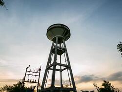 Water Towers. Stock Footage