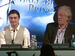 Harry Potter and the Half-Blood Prince Press Conferences Stock Footage