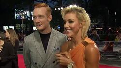 Greg Rutherford and Natalie Lowe Interview at the Deepwater Horizon film premiere in London News Clip