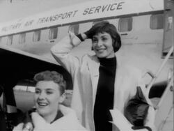 1958 Bob Hope Christmas USO Tour Stock Footage