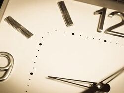 Stop motion clock Stock Footage