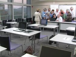 HD: Seniors Taking Computer Lessons Stock Footage