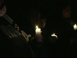 Night Time Vigil outside Newtown Church News Clip