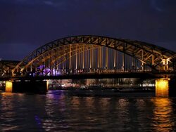 (Realtime) Hohenzollern Bridge Stock Footage