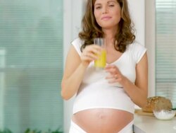 HD: Beautiful Pregnant Woman Stock Footage