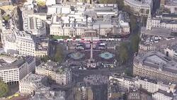 Aerial shots of Heroes' Return event celebrating Team GB and Paralympics GB in Trafalgar Square News Clip
