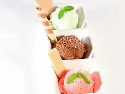 Ice Cream with Waffles Stock Footage