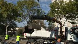 WRAP A'math of student riots in Paris ADDS Lyon a'math News Clip