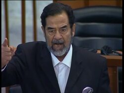 Saddam Hussein Found Guilty And Sentenced To Death By Hanging (A) News Clip