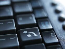 Keyboard (PC) Music Stock Footage