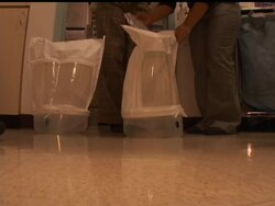 La Clinica is training health care workers at its 26 Northern California clinics on how to use the N95 hooded masks to protect themselves from possible exposure to the swine flu virus News Clip