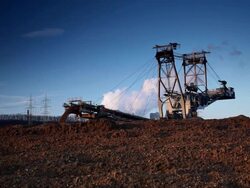 Open cast mining Stock Footage