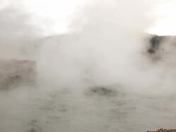 Mud Geysers Indonesia Stock Footage