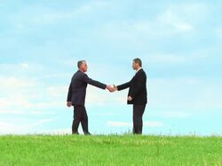 NTSC: Business Partnership Stock Footage