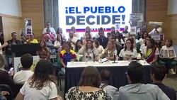 CLEAN : Tintori calls for Venezuelans to attend symbolic plebiscite News Clip
