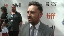 INTERVIEW - J.A. Bayona at 'A Monster Calls' World Premiere Presented By Focus Features At The Toronto International Film Festival 2016 Stock Footage
