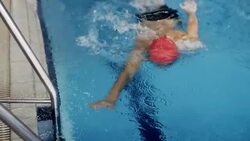 Athlete in water Stock Footage