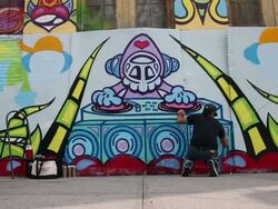 Iconic New York Graffiti Landmark To Be Torn Down Stock Footage