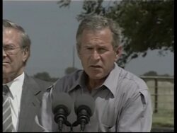 President says ousting Saddam Hussein in interest of world News Clip