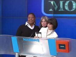 Nasdaq opening bell ringing ceremony with the stars of 'Mad Money' Stock Footage