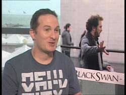 INTERVIEW: Darren Aronofsky on the similarities of the characters and him at the Black Swan Interviews: 67th Venice Film Festival at Venice . (Footage by WireImage Video/GettyImages) Stock Footage