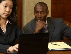 Lawyers Prepare for Trial - verA Stock Footage