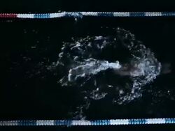 Swimming The Breaststroke Stock Footage