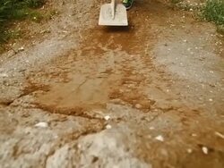 HD: Preparing Dirt Jumps Stock Footage