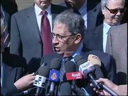 Palestinian leader with Arab League chief News Clip