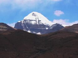 TIME LAPSE: Mount Kailash, Holy mountain Stock Footage