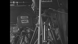 News media at 1954 Rose Bowl game in Pasadena, CA News Clip
