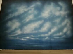 Artist Ayse Erkmen Unveils 11 Large-Scale Theatrical Backdrops Stock Footage