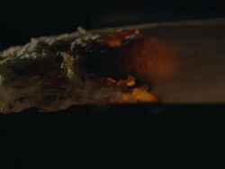 Cigarette burning down Stock Footage