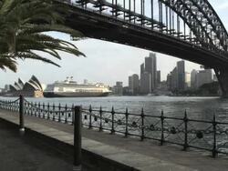 Skyline of Sydney CBD early evening, Sydney, New South Wales, Australia Stock Footage
