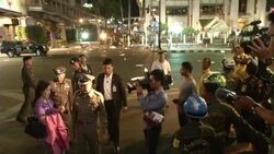 Bangkok Bombing at Erawan Shrine Stock Footage