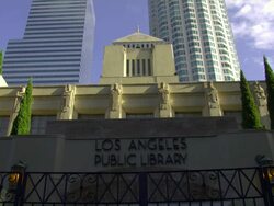 MS, LA, Los Angeles Public Library, Los Angeles, California, USA Stock Footage